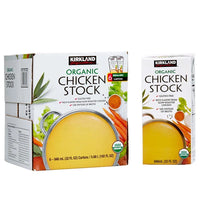 Kirkland Signature Expect More Organic Chicken Stock, 32 fl oz, 6-count
