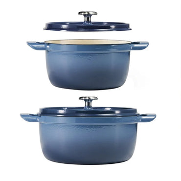 Tramontina 4-quart & 6-quart Enameled Cast Iron Round Dutch Oven, 4-piece Set