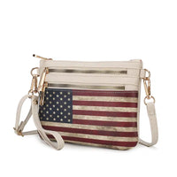 MKF Collection Alisson Vegan Leather Women FLAG Crossbody