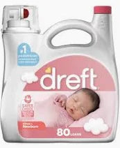 Dreft Stage 1: Newborn Baby Liquid Laundry Detergent, 80 Loads 115 Fl Oz, 1 Choice Of Pediatricians