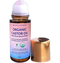 Queen of the Thrones Organic Golden Castor Oil Roll-On with Rose Quartz 1.7oz (50mL)