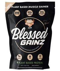 BLESSED Gainz Vegan Protein Powder - Vanilla Cinnamon Swirl - 3.24 lbs - BB 6/26