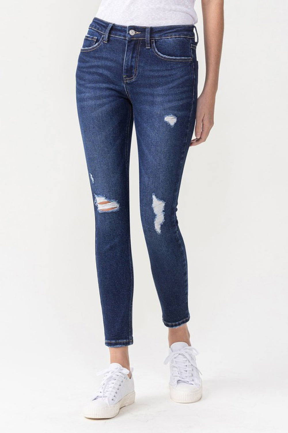 Lovervet Full Size Chelsea Midrise Crop Skinny Jeans