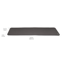 Amazon Basics Extra Thick Exercise Yoga Gym Floor Mat with Carrying Strap, 74 x 24 x .5 Inches, Black