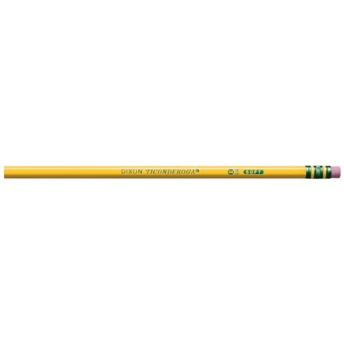 Ticonderoga Wood-Cased Pencils, Unsharpened, 2 HB Soft, Yellow, 24 Count