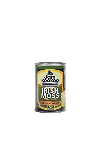 Carrageenan Irish Moss by Jam KooKoo Jamaica's Finest Premium Quality Jamaican Food Made from Real Ingredients, Authentic Taste (Vanilla)