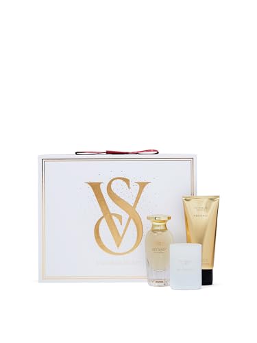 Victoria's Secret Heavenly 3 Piece Luxe Fragrance Gift Set: 1.7 oz. Eau de Parfum, Travel Lotion, & Candle