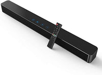 Norcent KB2020 Black Mamba Series 32-Inch 80W Sound Bar, Wired and Wireless Bluetooth 5.0 Balanced Sound Experience Soundbar Speaker 2022 New Version MB-3220