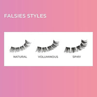 imPRESS KISS Falsies False Eyelashes, Lash Clusters, Natural', 12 mm, Includes 20 Clusters, 1 applicator, Contact Lens Friendly, Easy to Apply, Reusable Strip Lashes