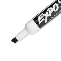 EXPO Low Odor Dry Erase Markers, Chisel Tip, Black, 36 Count