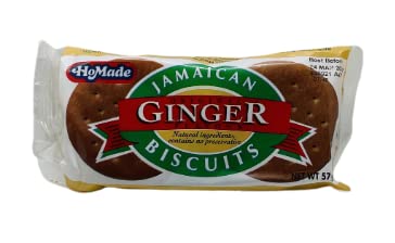 Jamaican Homade Biscuits (Duplex, Ginger Biscuits, Tea Biscuit) 6 Pack (Jamaican Ginger Homade Biscuits)