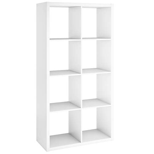 ClosetMaid 4583 Decorative Open Back 8-Cube Storage Organizer, White