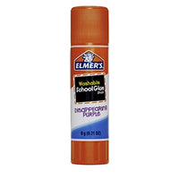 ELMER'S Disappearing Purple School Glue Sticks, Washable, 6 Grams, 12 Count