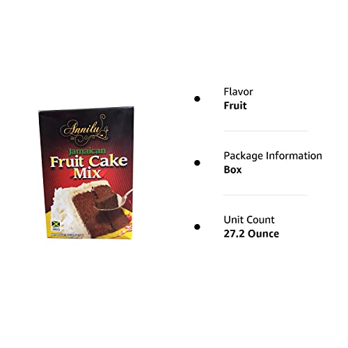 Jamaican Fruit Cake Mix - Annilu 1.7 Lb - Product of Jamaican