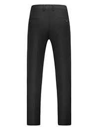 MOGU Mens Casual Dress Suit Slim Fit Stylish Blazer Coats Jackets US Size Blazer 36/Pants 32 Black