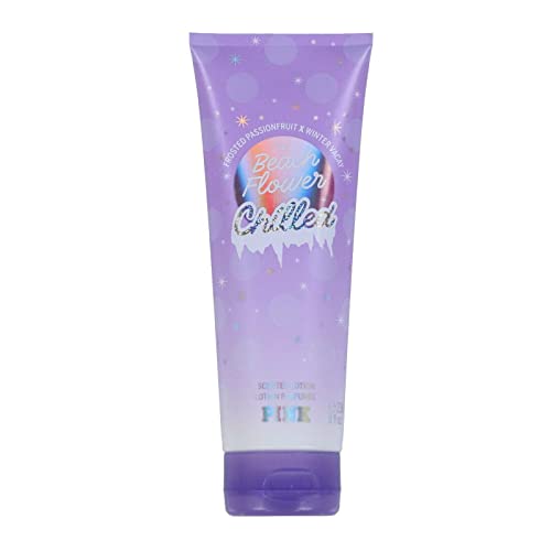 Victoria's Secret Pink Beach Flower Chilled Scented Body Lotion (Beach Flower Chilled) 8 Ounce (Pack of 1)