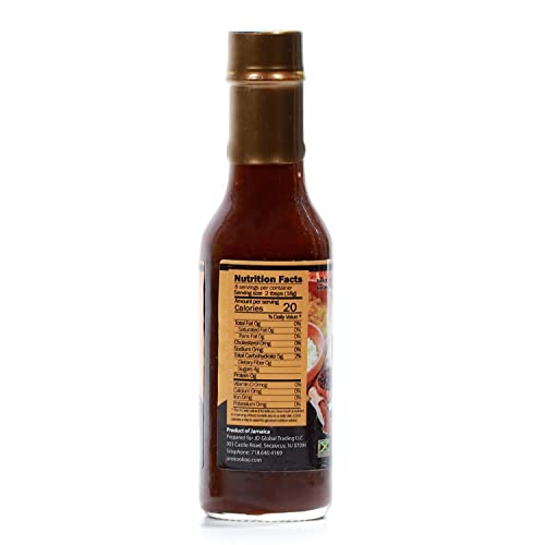 Jam Kookoo Jamaican Hot Sauce, Preimum Quality, Gluten Free, Non-GMO (Spicy Pimento)