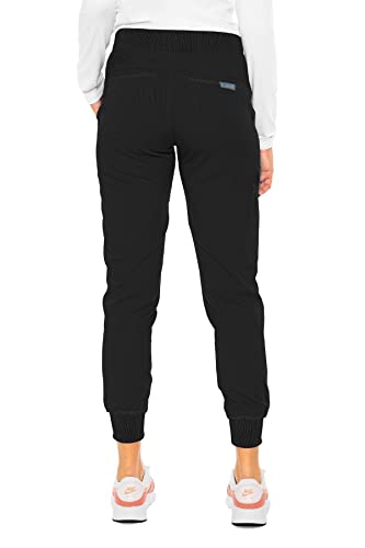Med Couture Women's Touch CollectionYoga Jogger Jenny Scrub Pant, Black, Medium
