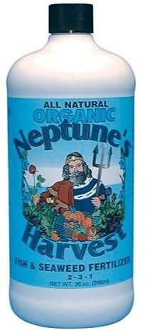 Neptune's Harvest FS136 32 Oz. Fish & Seaweed Blend Fertilizer 2-3-1