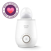 Philips AVENT Fast Baby Bottle Warmer with Smart Temperature Control and Automatic Shut-Off, SCF358/00