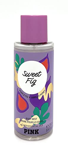 Victoria's Secret Pink Fragrance Mist Sweet Fig, Purple, 8.40 Fl Oz (Pack of 1), 10.0 ounces, Count : 1