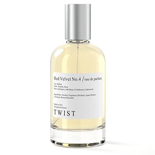 Twist Red Velvet No.4 Inspired by Mfk Baccarat Rouge 540, Long Lasting Perfume For Women, EDP - 100 ml | 3.4 fl. oz.