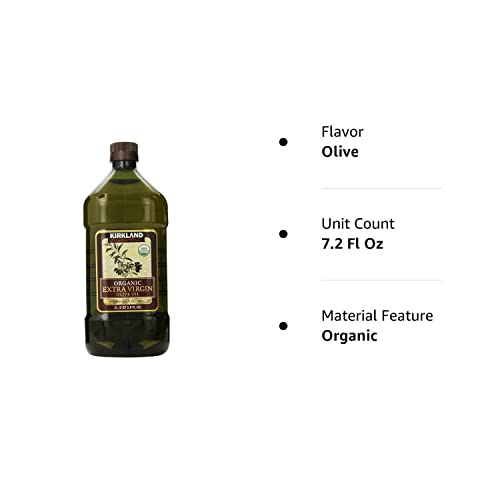 Kirkland Signature Organic Extra Virgin Olive Oil 2L (2QT 3.6 fl. oz), Set of 2