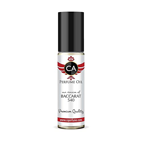 CA Perfume Inspired by Maison Francis Baccarat 540 For Women Men Replica Fragrance Amber Rouge Exclusive Baccarat Unisex Body Oil Sample Size Bacara Parfum Mfk Bakarat Roll-On 0.3 Fl Oz/10ml