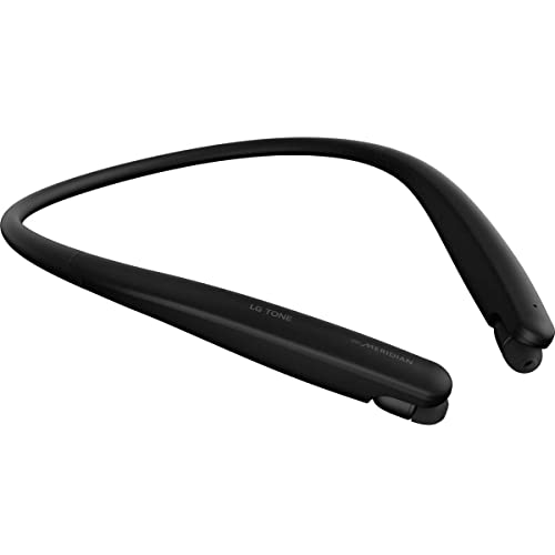 LG Tone Style HBS-SL5 Bluetooth Wireless Stereo Neckband Earbuds Tuned by Meridian Audio,Black, 2.3