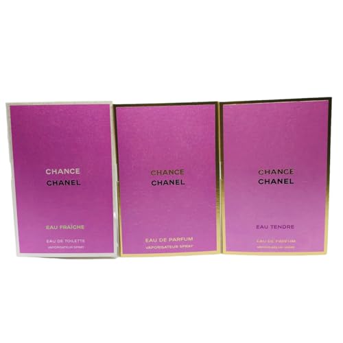 CHANEL Chance Collection 3 Vial Sample1.5ml each (1 EDP/ 1Tendre/1 Eau Fraiche)