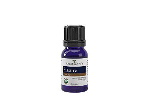 Forces of Nature – Natural, Organic Fissure Care (11ml) Non GMO, Soothe and Relieve Burning, Throbbing, Stinging, Itchy, Bleeding Tissue Caused by Fissures or Hemorrhoids (Packaging May Vary)