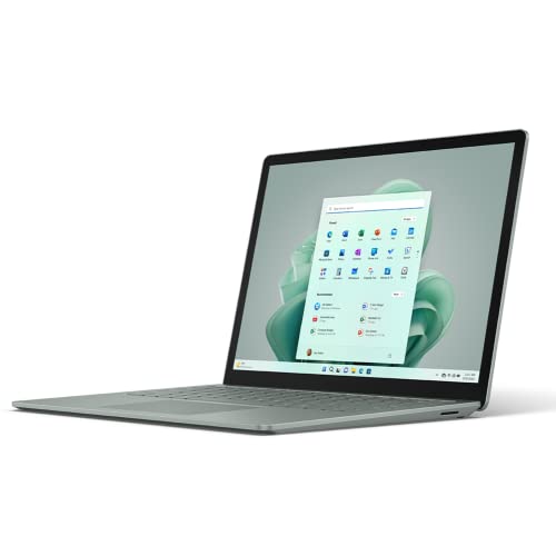 Microsoft Surface Laptop 5 (2022), 13.5" Touch Screen, Thin & Lightweight, Long Battery Life, Fast Intel i7 Processor for Multi-Tasking, 16GB RAM, 512GB Storage with Windows 11, Sage