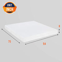 6/8/10/12 inch Gel Memory Foam Mattress for Cool Sleep & Pressure Relief, Medium Firm Mattresses CertiPUR-US Certified/Bed-in-a-Box/Pressure Relieving (8 in, Full)