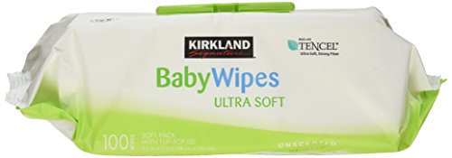 Kirkland Signature Baby Wipes, Ultra-Soft, Unscented, 100 Count Wipes