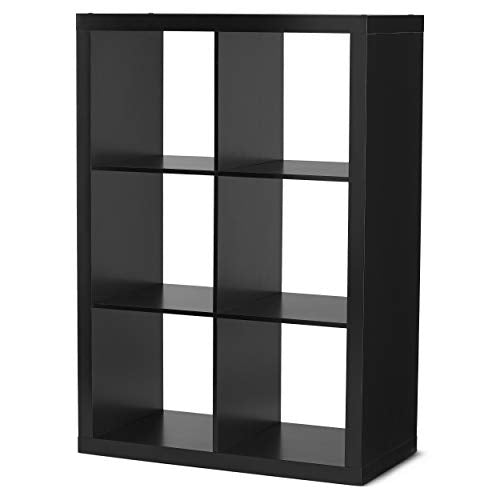 Better Homes and Gardens.. Bookshelf Square Storage Cabinet 4-Cube Organizer (Weathered) (White, 4-Cube) (Solid Black, 6-Cube)