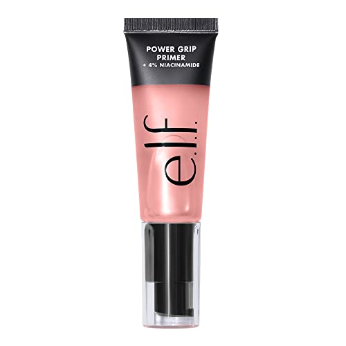 e.l.f. Power Grip Primer + 4% Niacinamide, Gel-Based & Hydrating Face Primer, Evens Skin & Brightens, Grips Makeup, Vegan & Cruelty-Free, 0.811 Fl Oz