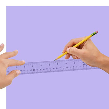 Westcott 10562 Acrylic Clear Ruler, 12 In