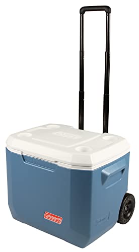 Coleman Portable Rolling Cooler | 50 Quart Xtreme 5 Day Cooler with Wheels | Wheeled Hard Cooler Keeps Ice Up to 5 Days