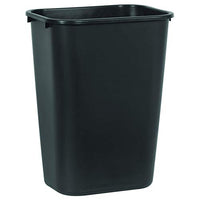 Rubbermaid Commercial Products 41QT/10.25 GAL Wastebasket Trash Container, for Home/Office/Under Desk, Black (FG295700BLA)