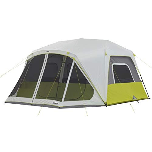 CORE 10 Person Instant Cabin Tent | 2 Room Huge Tent with Screen Room ...