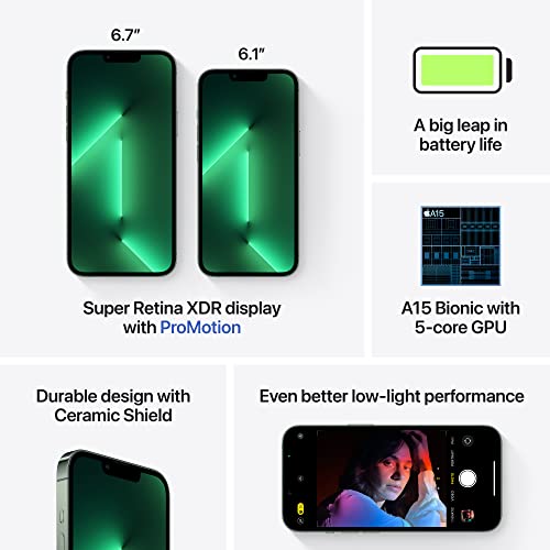 Apple iPhone 13 Pro Max (128 GB, Alpine Green) [Locked] + Carrier Subscription