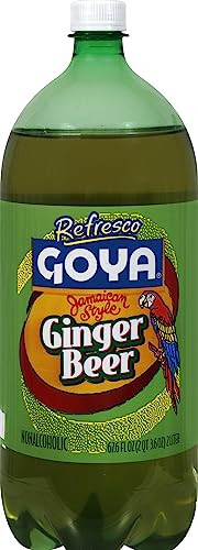 Goya Foods Jamaican Style Ginger Beer, 2 Liter (Pack of 8) 67.6 Ounce