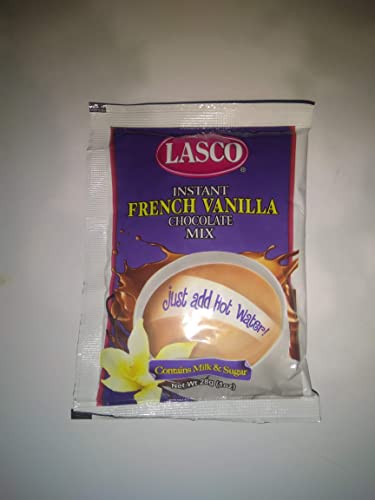Jamaican Lasco Instant French Vanilla Chocolate Tea Mix Sachets / Packets Pack of 6