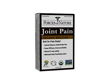 Forces of Nature -Natural, Organic Joint Pain Relief (4ml) Non GMO, No Harmful Chemicals -Alleviate Stiffness, Inflammation from Arthritis, Rheumatoid and Osteoarthritis, Increase Circulation