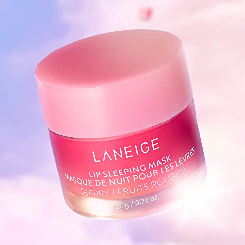 LANEIGE Lip Sleeping Mask - Berry: Nourish & Hydrate with Vitamin C, Antioxidants, 0.7 oz.