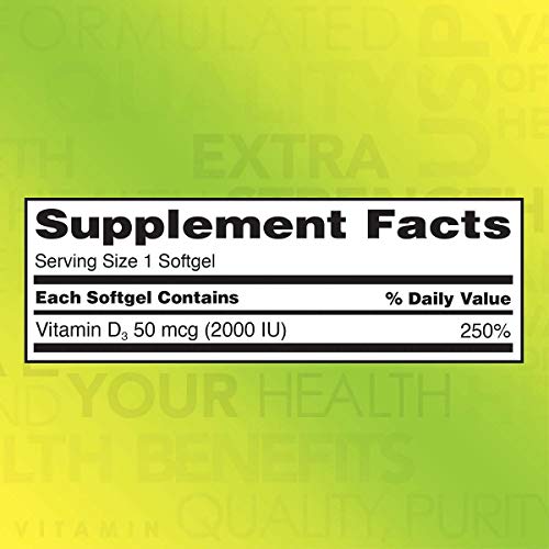 Kirkland Signature Extra Strength D3 50 mcg., 600 Softgels (2 Pack)