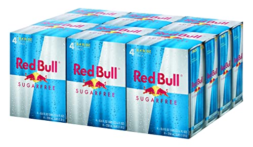 Red Bull Sugar Free Energy Drink, 8.4 Fl Oz, 24 Cans (6 Packs of 4)