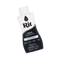 Rit Dye Liquid – Wide Selection of Colors – 8 Oz. (Black)