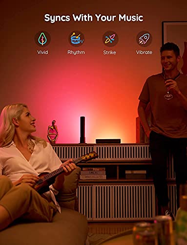 Govee Smart LED Light Bars, Work with Alexa and Google Assistant, RGBICWW WiFi TV Backlights with Scene and Music Modes for Gaming, Pictures, PC, Room Decoration