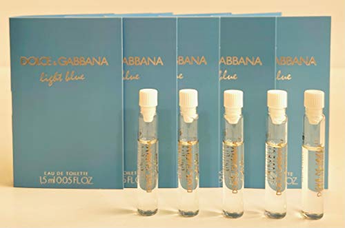 D & G LIGHT BLUE by Dolce & Gabbana EDT VIAL ON CARD MINI (Package Of 5)